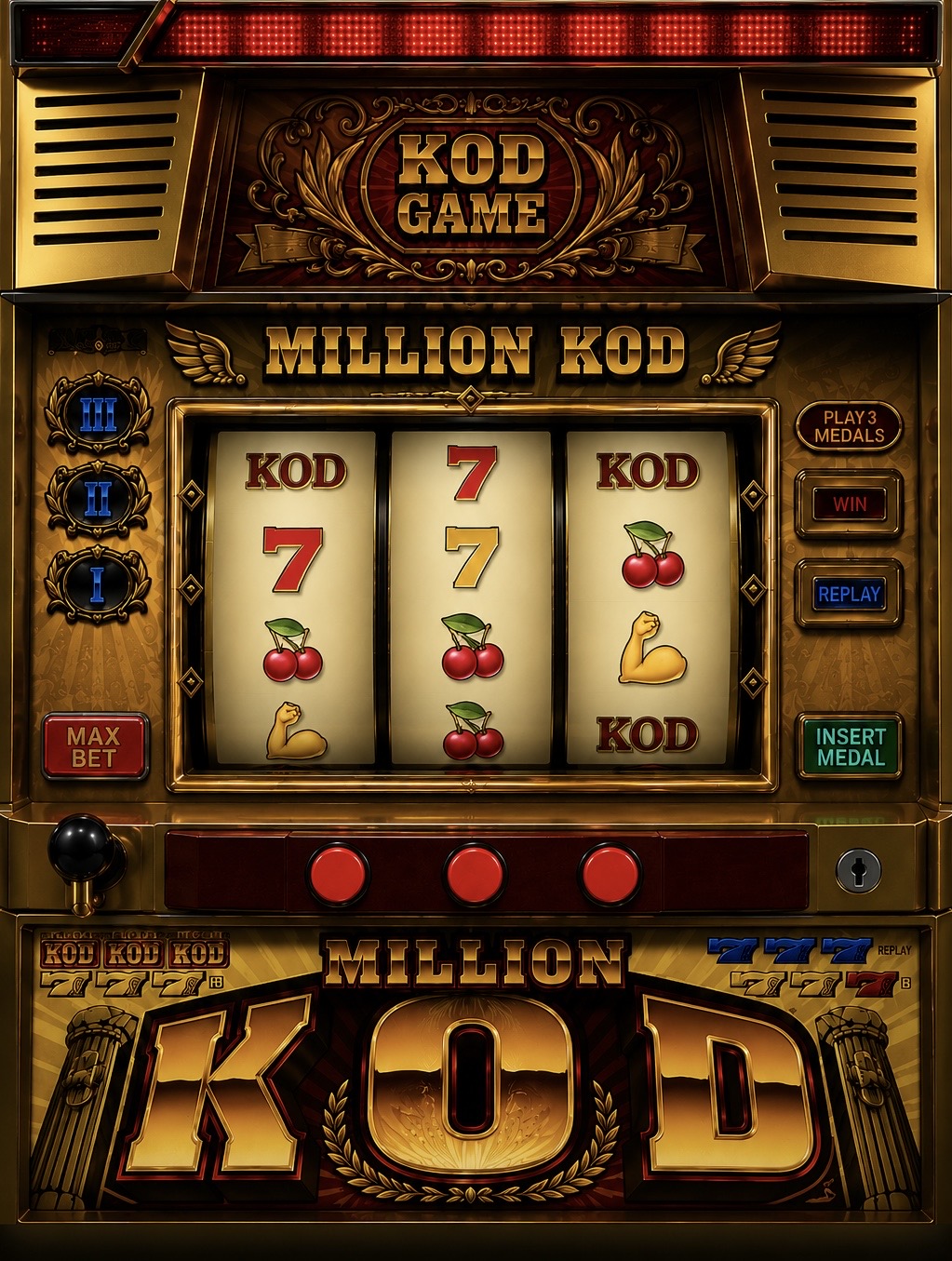 KOD slot machine UI